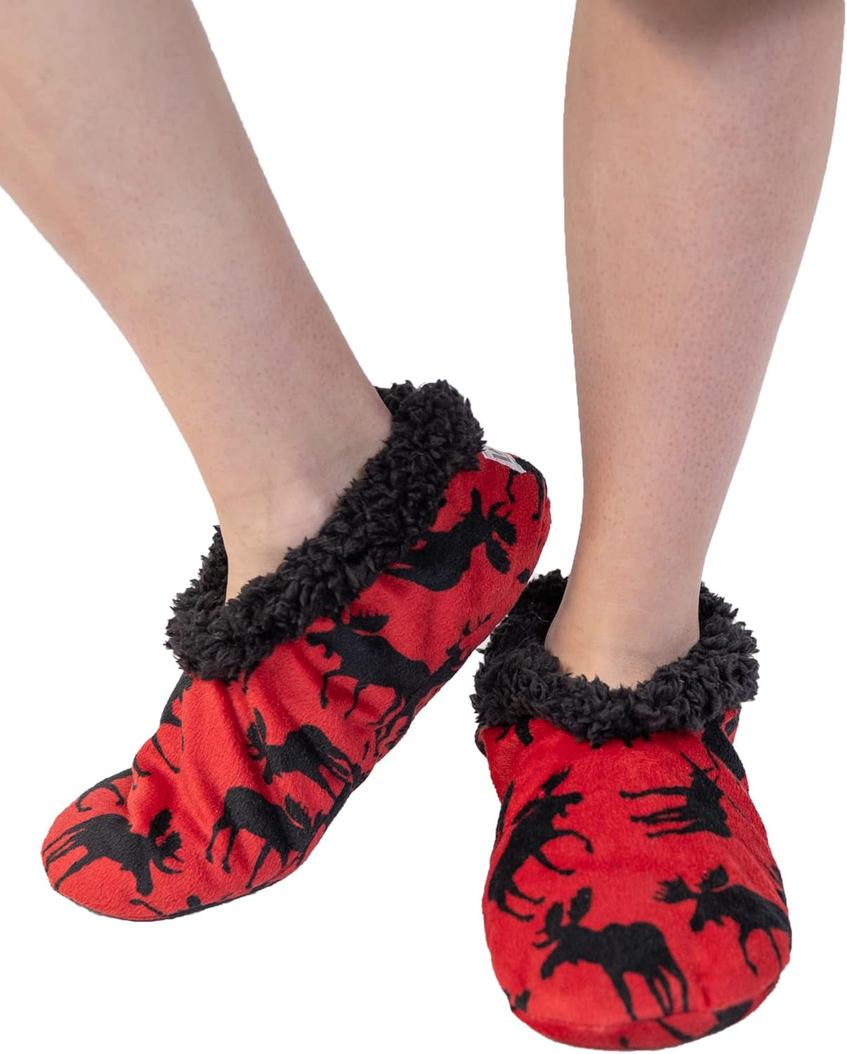 Fuzzy Feet Slippers for Women, Cute Fleece-Lined House Slippers, Cute Animal Designs