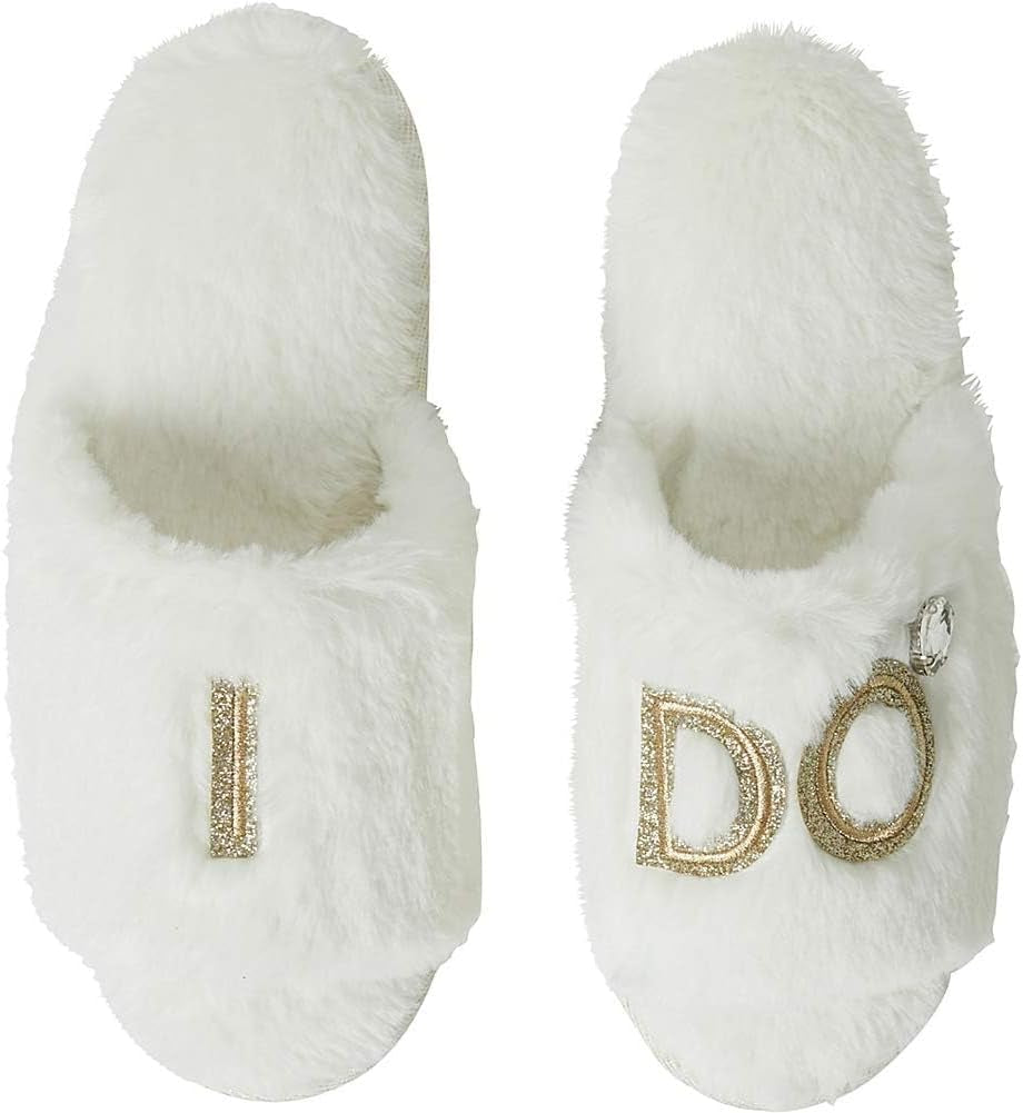 Women'S Giftable I Do & I Do Crew Bride Slippers for Weddings and Bachelorette Party