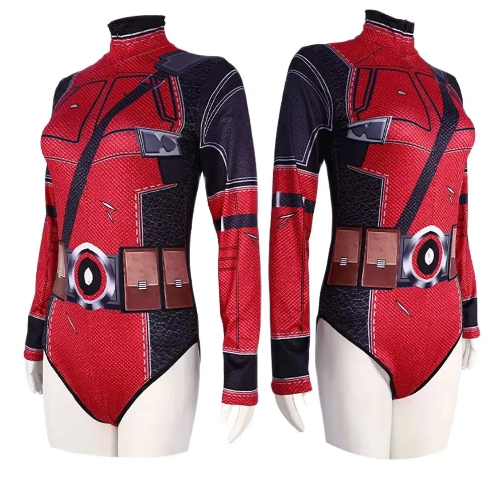 Spiderman Bodysuit for Women and Men, Captain Superhero Jumpsuit, 3D Print, Long Sleeve Swimsuit, Halloween Carnival Cos