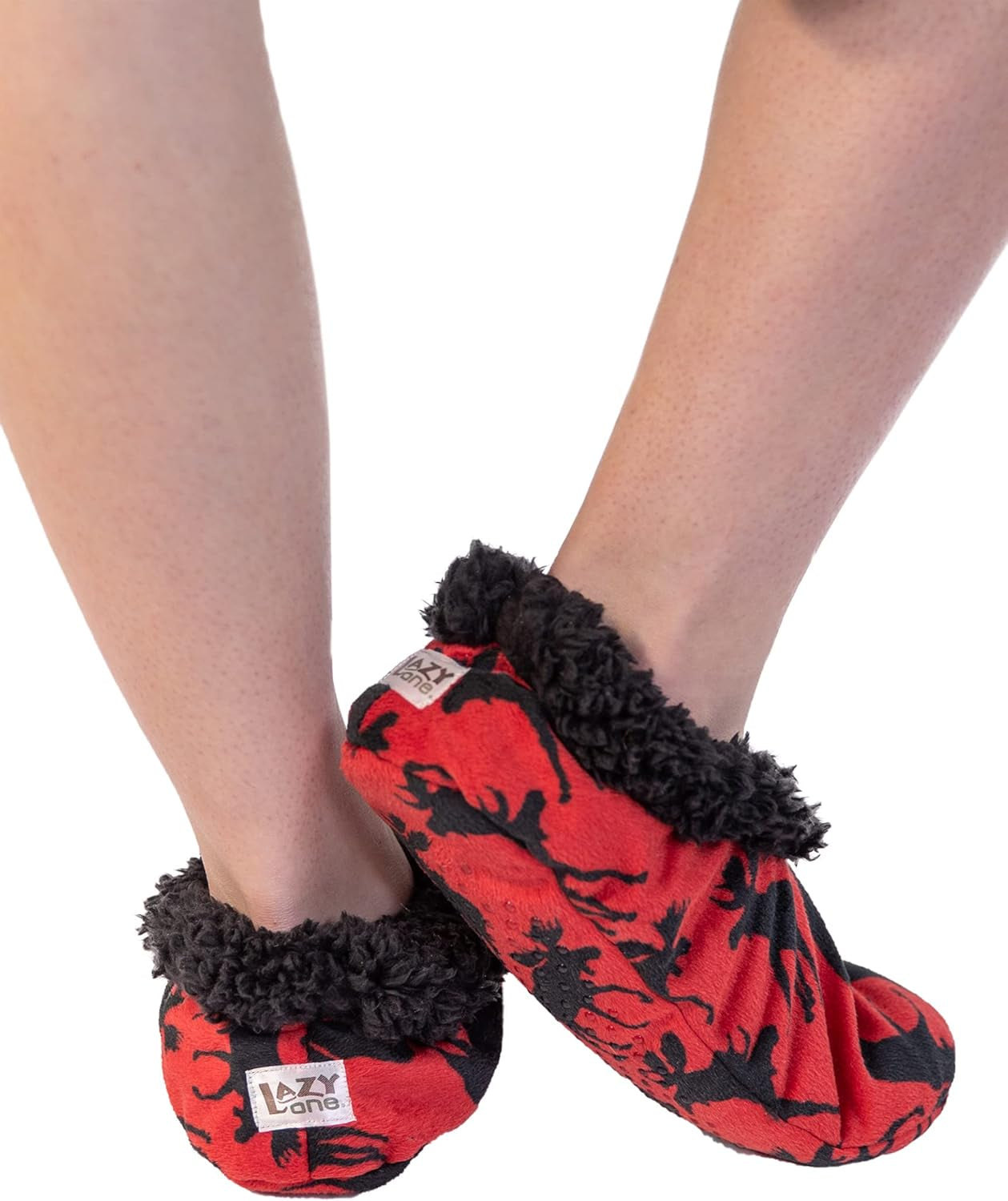 Fuzzy Feet Slippers for Women, Cute Fleece-Lined House Slippers, Cute Animal Designs