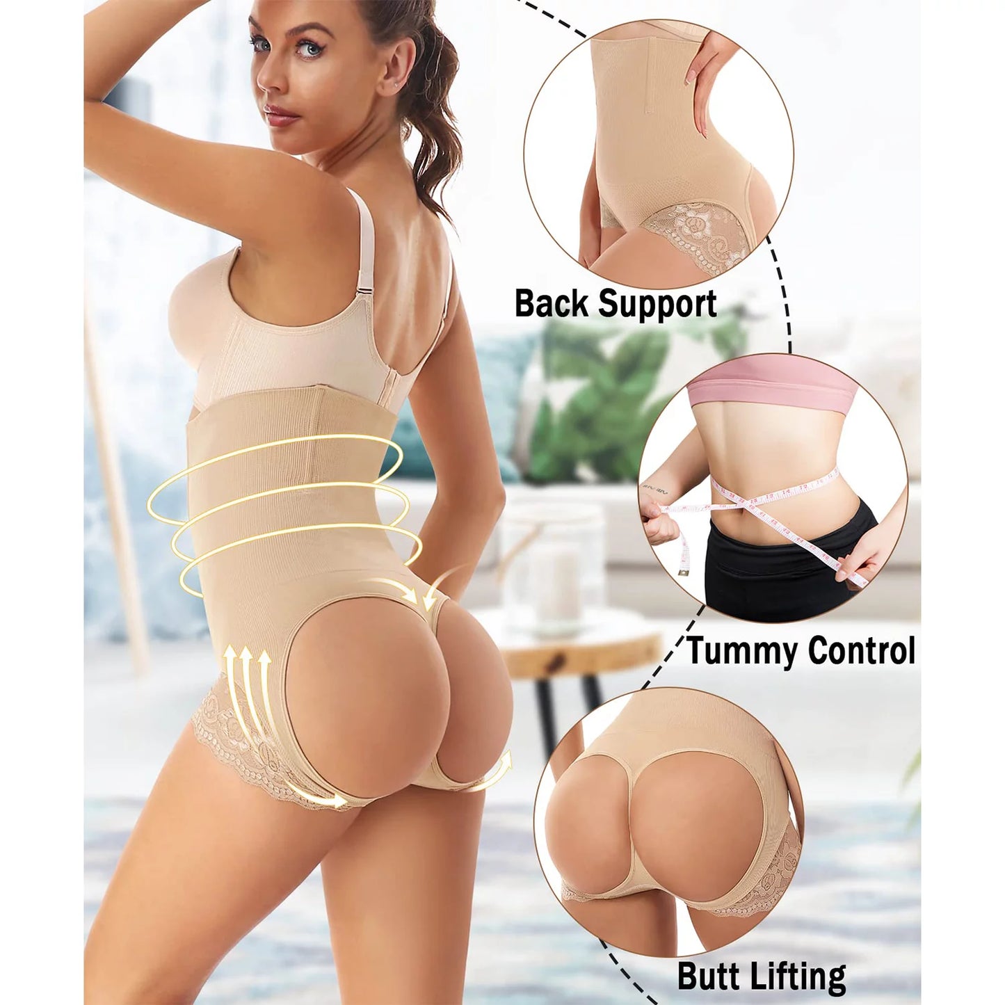 Butt Lifting Shapewear for Women Tummy Control Butt Lifter Panties Booty Lifter Shapewear Bigger Butt Lift Waist Shaper